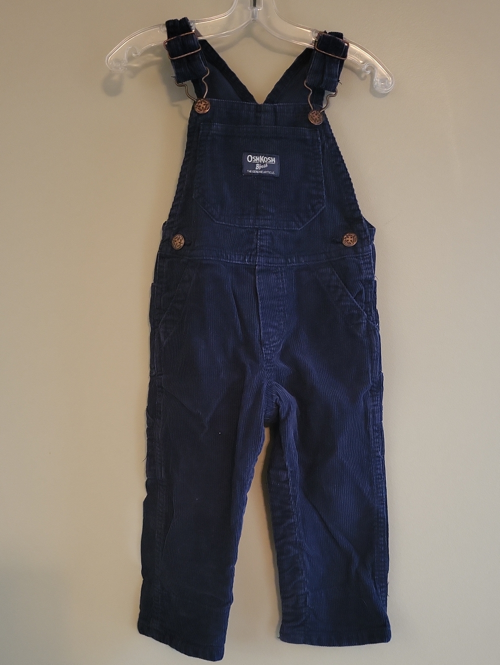 Oshkosh B'gosh navy corduroy overalls